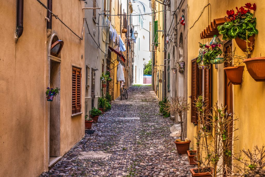 Street In Alghero North West Sardinia Sardinian Beaches